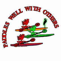 Kayak Canoe - Paddles Well With Others Photo Sculpture