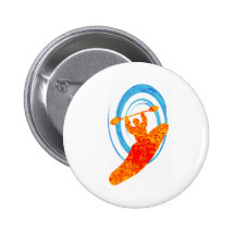 Kayak Cosmic Dimension Pinback Buttons
