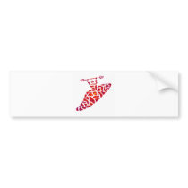 Kayak Crimson Player Bumper Sticker