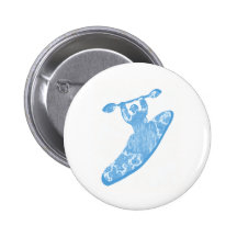Kayak Hearts Soul Pinback Buttons