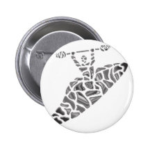 Kayak Misty Morning Pinback Button