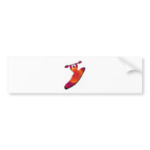 Kayak Nebulae Rising Bumper Sticker