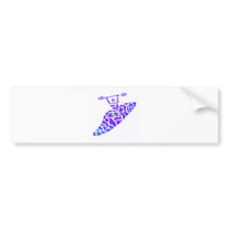 Kayak Nebulae Stars Bumper Sticker