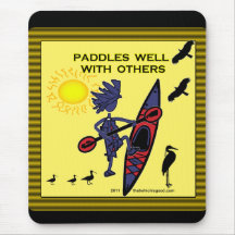 Kayak Paddles Well With Others II Mouse Pad