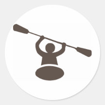 Kayak Round Sticker