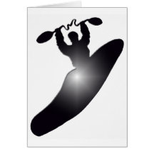 Kayak Shine Bender Greeting Card