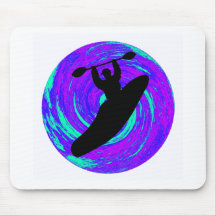 Kayak The circle Mousepads