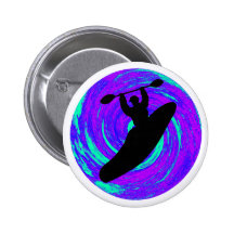 Kayak The circle Pinback Button
