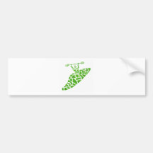 Kayak the Green Bumper Sticker