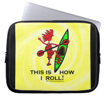 Kayak This Is How I Roll II Computer Sleeves