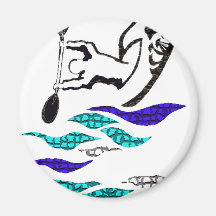 Kayak View Fridge Magnets
