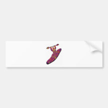 kayak wave jams bumper sticker