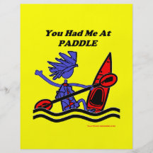 Kayak: You Had Me At Paddle Full Colour Flyer