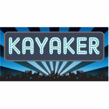Kayaker Marquee Photo Sculpture