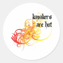 Kayakers Are Hot Sticker
