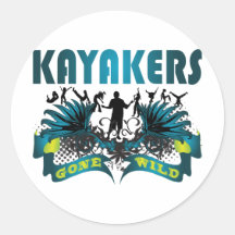 Kayakers Gone Wild Sticker
