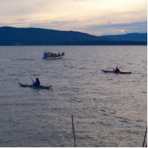 Kayakers On Bellingham Bay Photo Cutout