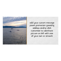 Kayakers On Bellingham Bay Photo Card