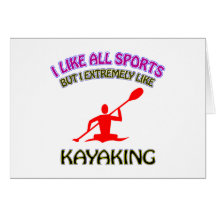 Kayaking designs cards