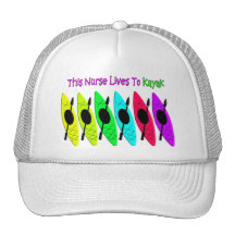Kayaking Nurse T-Shirts Trucker Hat
