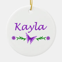 Kayla (Purple Butterfly) Ornaments