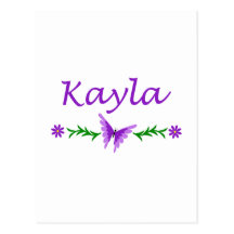 Kayla (Purple Butterfly) Postcards