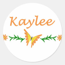 Kaylee (Orange Butterfly) Stickers