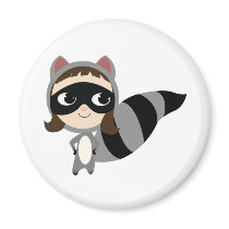 Kaylee The Raccoon! Fridge Magnet