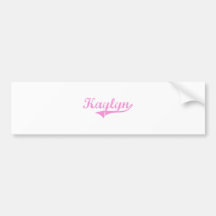 Kaylyn Classic Style Name Bumper Sticker