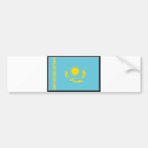 Kazakhstan Flag Bumper Sticker