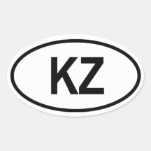 Kazakhstan "KZ " Autocollants