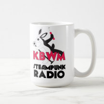 KBWM Steampunk Radio Station Coffee Mug
