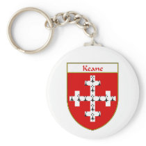Keane Coat of Arms/Family Crest Key Chain
