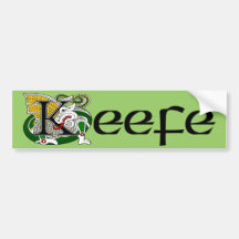 Keefe Celtic Dragon Bumper Sticker