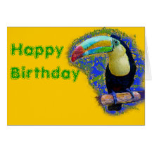 Keel Billed  / Toucan popart Card