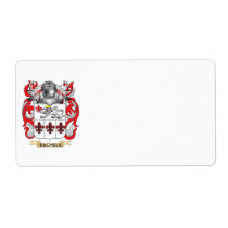 Keele Coat of Arms (Family Crest) labels