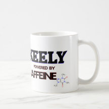 Keely powered by caffeine coffee mugs