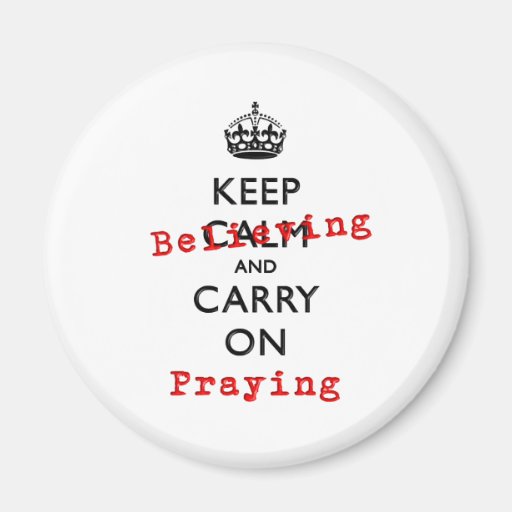 KEEP BELIEVING REFRIGERATOR MAGNETS