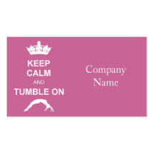 Keep cale and Tumble Business Card Templates