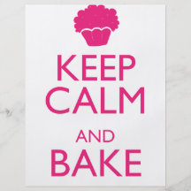 KEEP CALM AND BAKE CUSTOM FLYER