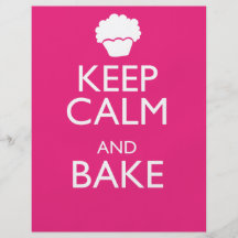 KEEP CALM AND BAKE FLYERS