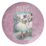 Keep Calm and Ballet On Unique Gifts Dinner Plates