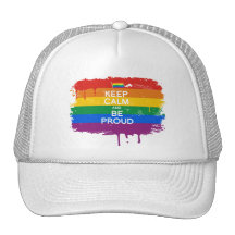 KEEP CALM AND BE PROUD TRUCKER HATS