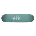 Keep Calm and Bike On (any colour) Skateboard Deck
