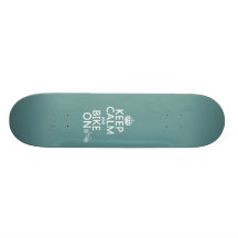 Keep Calm and Bike On (any colour) Skateboard Deck