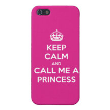 Keep Calm and Call Me A Princess (hot pink) iPhone 5 Cases