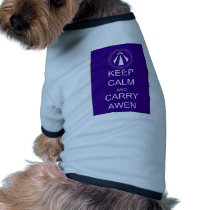 Keep Calm and Carry Awen Pet Tee Shirt