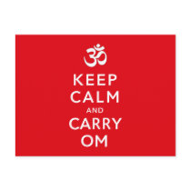Keep Calm and Carry Om Motivational Morale