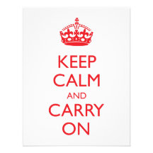 Keep Calm and Carry On Announcements