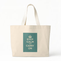 Keep Calm And carry On Canvas Bag